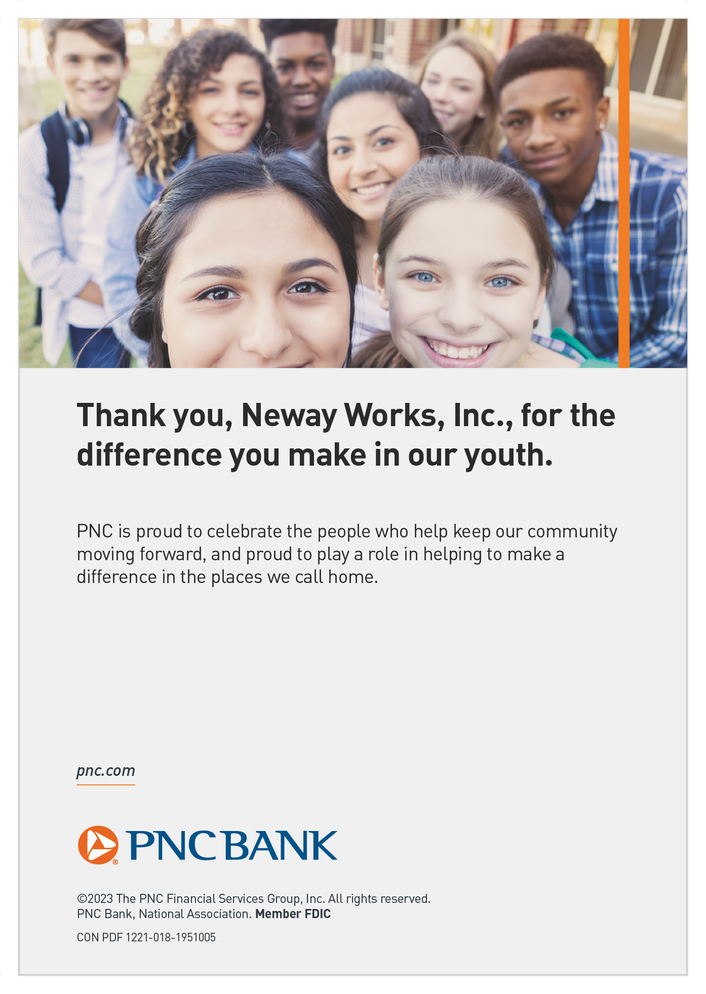 PNC Bank Ad - Let Your Light Shine Gala 2023